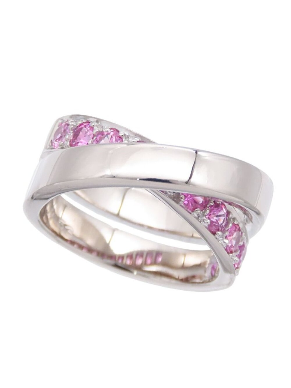 Cartier Paris Ring White Gold 18k Sapphire